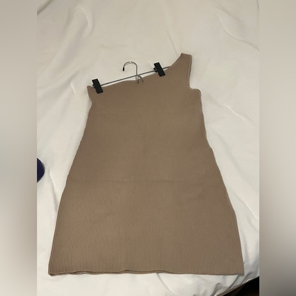SLY One Shoulder Ribbed Knit Mini Dress - Picture 3 of 6